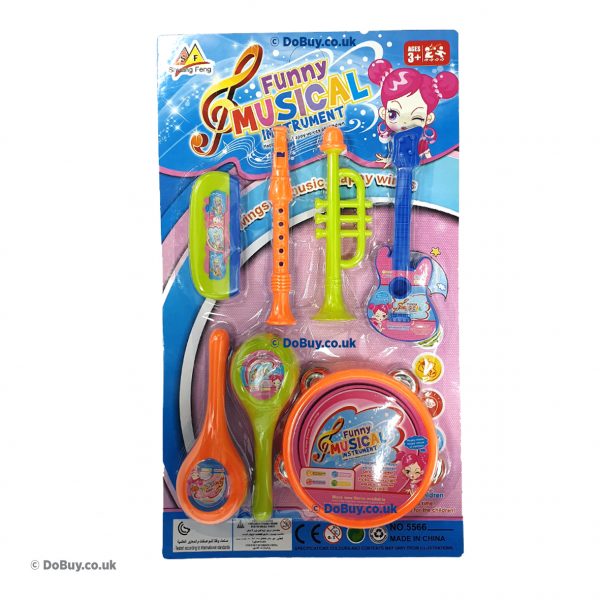 7pc musical instrument play toy set